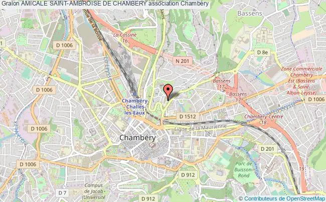 plan association Amicale Saint-ambroise De Chambery Chambéry
