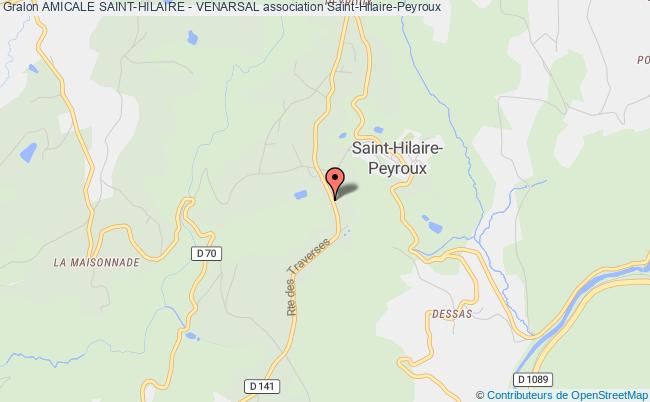 plan association Amicale Saint-hilaire - Venarsal Saint-Hilaire-Peyroux