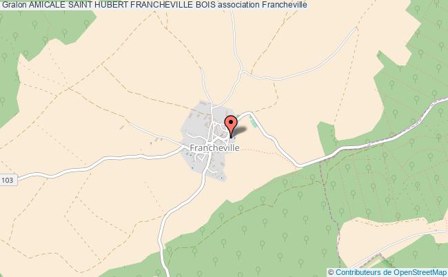 plan association Amicale Saint Hubert Francheville Bois Francheville