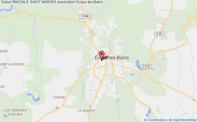 plan association Amicale Saint Marien Évaux-les-Bains