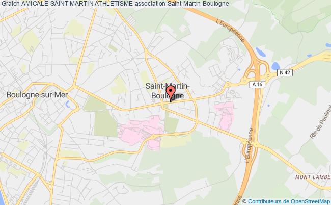 plan association Amicale Saint Martin Athletisme Saint-Martin-Boulogne