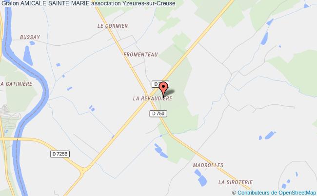 plan association Amicale Sainte Marie Yzeures-sur-Creuse