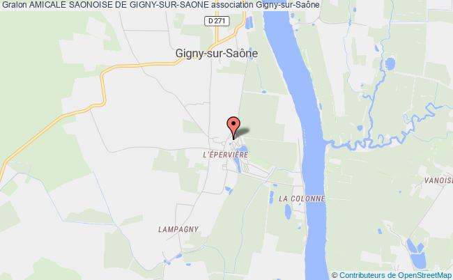 plan association Amicale Saonoise De Gigny-sur-saone Gigny-sur-Saône