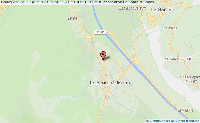 plan association Amicale Sapeurs-pompiers Bourg-d'oisans Le Bourg-d'Oisans