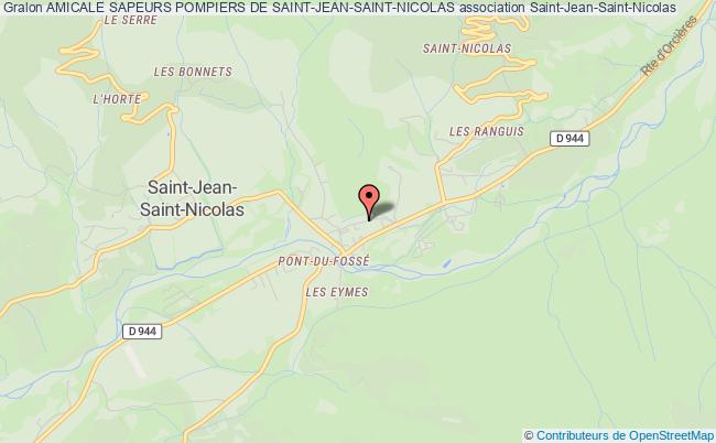 plan association Amicale Sapeurs Pompiers De Saint-jean-saint-nicolas Saint-Jean-Saint-Nicolas
