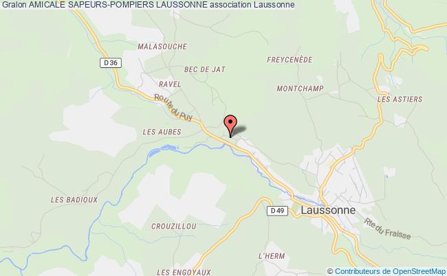 plan association Amicale Sapeurs-pompiers Laussonne Laussonne