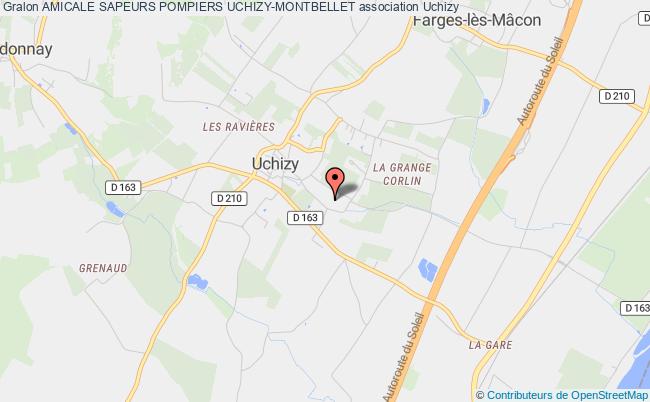 plan association Amicale Sapeurs Pompiers Uchizy-montbellet Uchizy