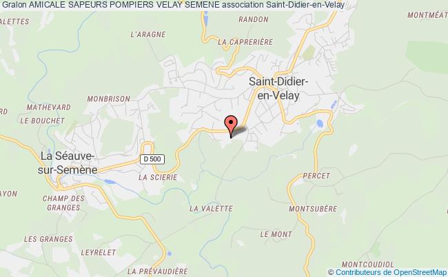 plan association Amicale Sapeurs Pompiers Velay Semene Saint-Didier-en-Velay
