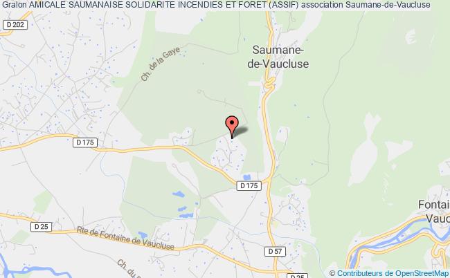 plan association Amicale Saumanaise Solidarite Incendies Et Foret (assif) Saumane-de-Vaucluse