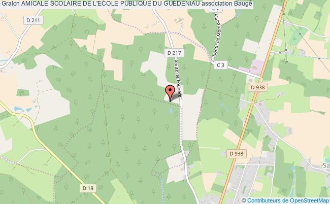 plan association Amicale Scolaire De L'ecole Publique Du Guedeniau Baugé-en-Anjou