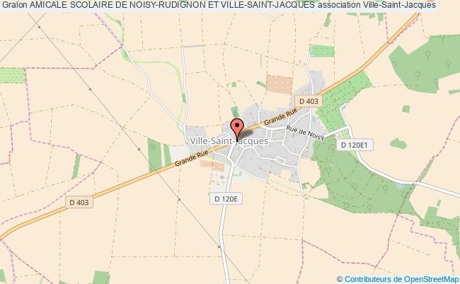 plan association Amicale Scolaire De Noisy-rudignon Et Ville-saint-jacques Ville-Saint-Jacques