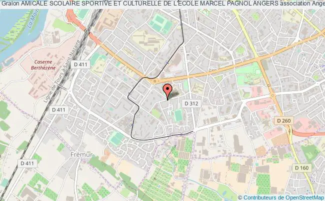 plan association Amicale Scolaire Sportive Et Culturelle De L'ecole Marcel Pagnol Angers Angers