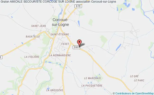 plan association Amicale Secouriste Corcoue Sur Logne Corcoué-sur-Logne