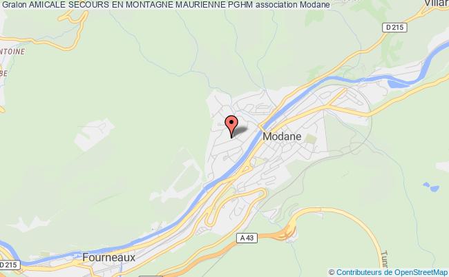 plan association Amicale Secours En Montagne Maurienne Pghm Modane