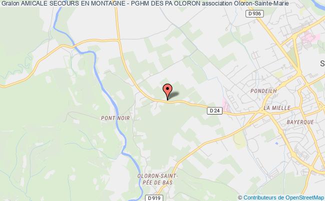 plan association Amicale Secours En Montagne - Pghm Des Pa Oloron Oloron-Sainte-Marie