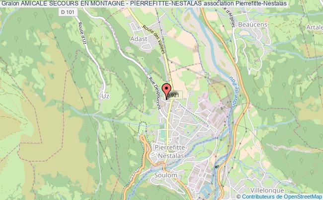 plan association Amicale Secours En Montagne - Pierrefitte-nestalas Pierrefitte-Nestalas
