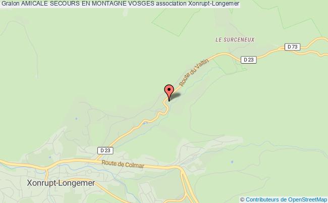 plan association Amicale Secours En Montagne Vosges Xonrupt-Longemer