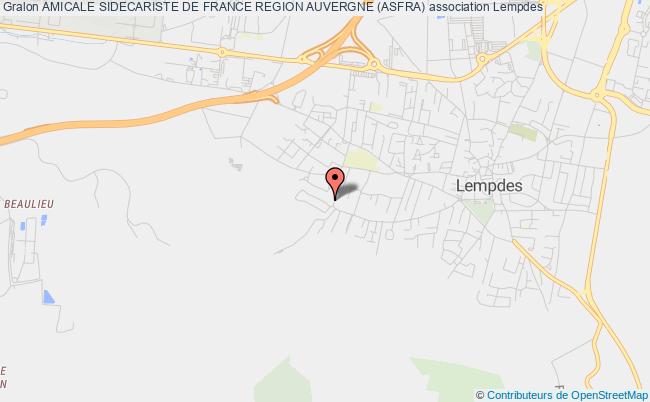 plan association Amicale Sidecariste De France Region Auvergne (asfra) Lempdes