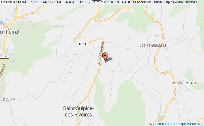 plan association Amicale Sidecariste De France Region Rhone Alpes Asf Saint-Sulpice-des-Rivoires