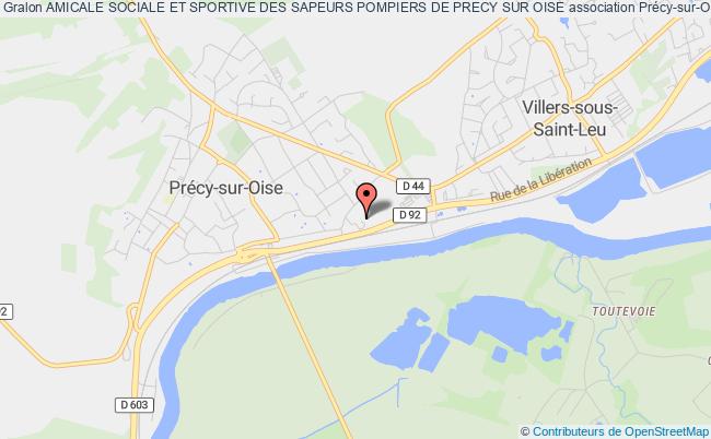 plan association Amicale Sociale Et Sportive Des Sapeurs Pompiers De Precy Sur Oise Précy-sur-Oise