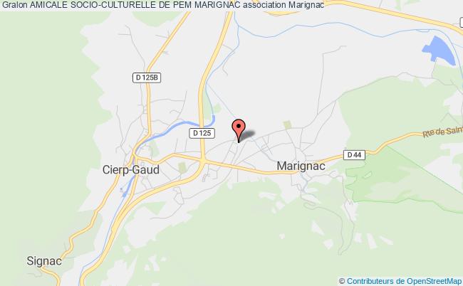 plan association Amicale Socio-culturelle De Pem Marignac Marignac