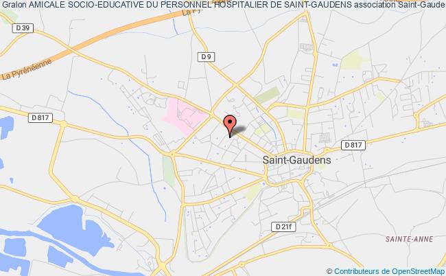 plan association Amicale Socio-educative Du Personnel Hospitalier De Saint-gaudens Saint-Gaudens