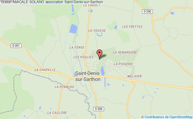 plan association Amicale Solano Saint-Denis-sur-Sarthon