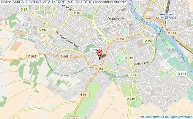 plan association Amicale Sportive Auxerre (a.s. Auxerre) Auxerre