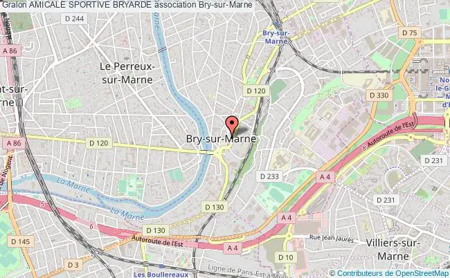 plan association Amicale Sportive Bryarde Bry-sur-Marne
