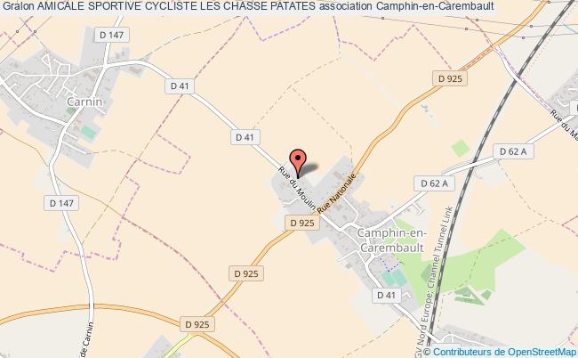 plan association Amicale Sportive Cycliste Les Chasse Patates Camphin-en-Carembault