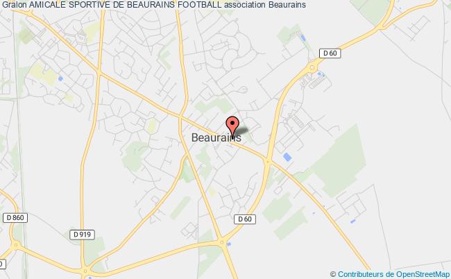 plan association Amicale Sportive De Beaurains Football Beaurains