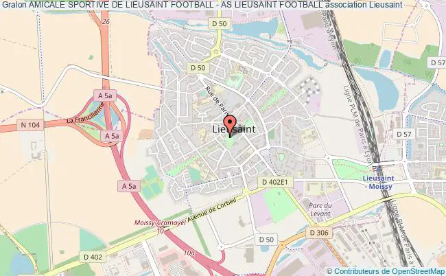 plan association Amicale Sportive De Lieusaint Football - As Lieusaint Football Lieusaint