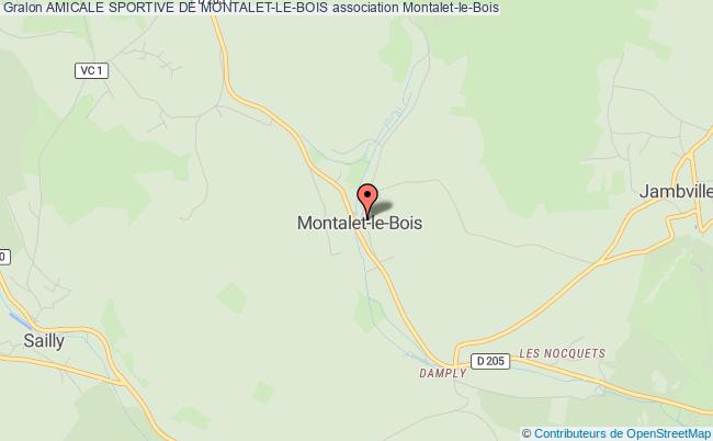 plan association Amicale Sportive De Montalet-le-bois Montalet-le-Bois