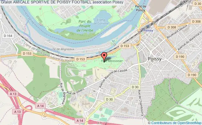 plan association Amicale Sportive De Poissy Football Poissy