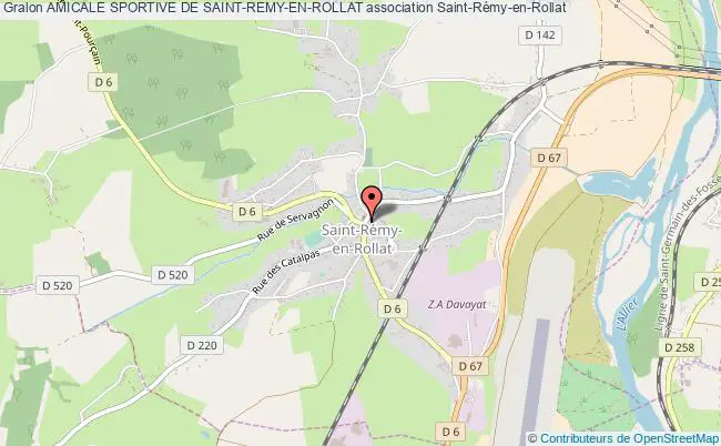 plan association Amicale Sportive De Saint-remy-en-rollat Saint-Rémy-en-Rollat