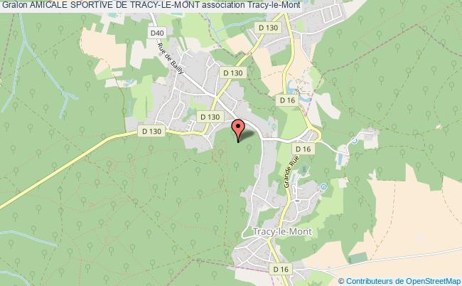 plan association Amicale Sportive De Tracy-le-mont Tracy-le-Mont