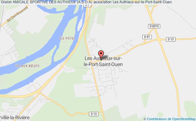 plan association Amicale Sportive Des Authieux (a.s.d.a) Les   Authieux-sur-le-Port-Saint-Ouen