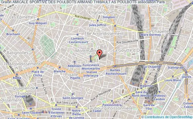 plan association Amicale Sportive Des Poulbots Armand Thibault As Poulbots Paris