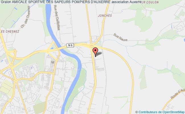 plan association Amicale Sportive Des Sapeurs Pompiers D'auxerre Auxerre