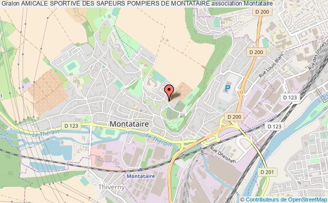 plan association Amicale Sportive Des Sapeurs Pompiers De Montataire Montataire