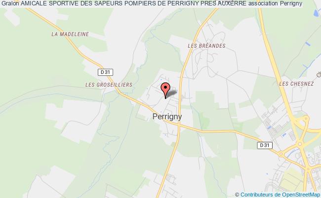 plan association Amicale Sportive Des Sapeurs Pompiers De Perrigny Pres Auxerre Perrigny