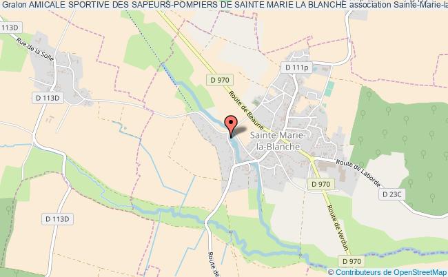 plan association Amicale Sportive Des Sapeurs-pompiers De Sainte Marie La Blanche Sainte-Marie-la-Blanche
