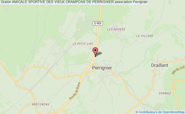plan association Amicale Sportive Des Vieux Crampons De Perrignier Perrignier