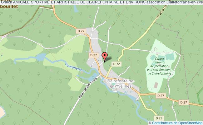 plan association Amicale Sportive Et Artistique De Clairefontaine Et Environs Clairefontaine-en-Yvelines