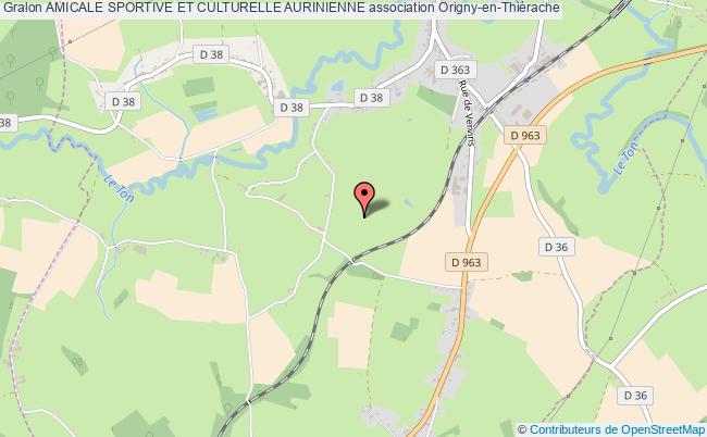 plan association Amicale Sportive Et Culturelle Aurinienne Origny-en-Thiérache