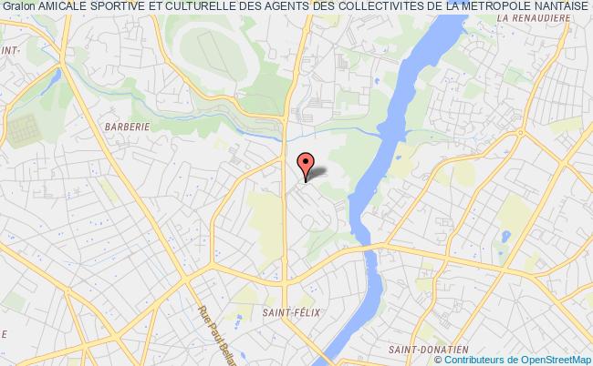 plan association Amicale Sportive Et Culturelle Des Agents Des Collectivites De La Metropole Nantaise (asmn) Nantes