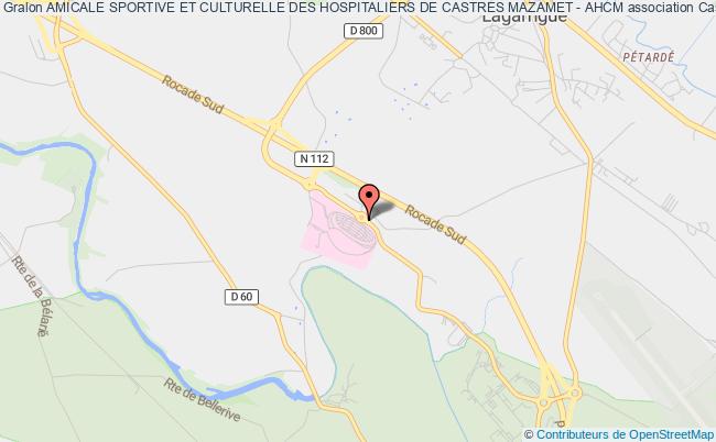 plan association Amicale Sportive Et Culturelle Des Hospitaliers De Castres Mazamet - Ahcm Castres