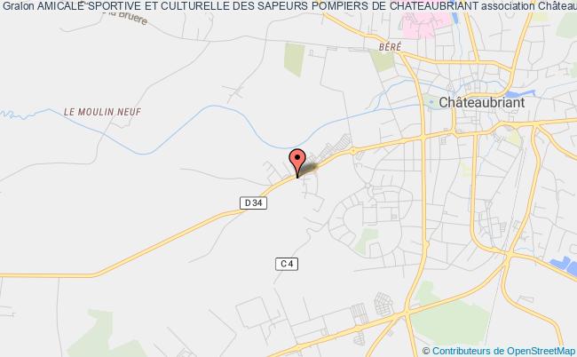 plan association Amicale Sportive Et Culturelle Des Sapeurs Pompiers De Chateaubriant Châteaubriant