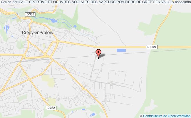 plan association Amicale Sportive Et Oeuvres Sociales Des Sapeurs Pompiers De Crepy En Valois Crépy-en-Valois