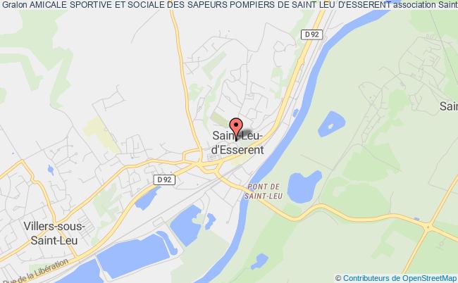 plan association Amicale Sportive Et Sociale Des Sapeurs Pompiers De Saint Leu D'esserent Saint-Leu-d'Esserent
